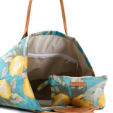 Pesso Beach Bag Blue/Lemon