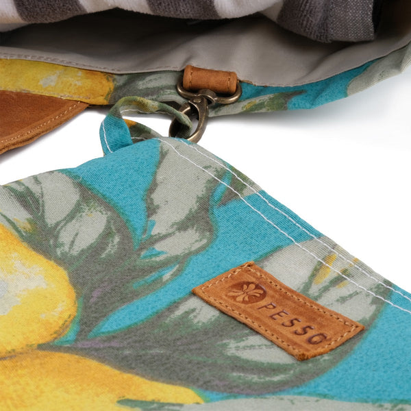 Pesso Beach Bag Blue/Lemon