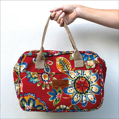 Pesso Shoe Bag Red Floral